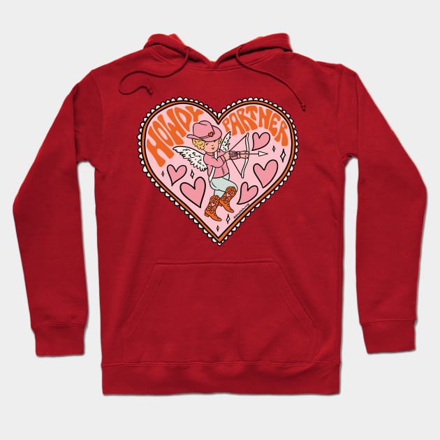 Howdy Partner Cupid Hoodie by Doodle by Meg